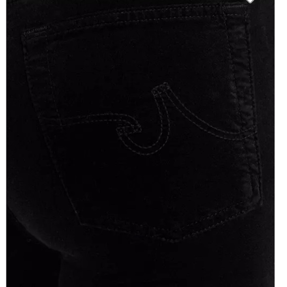 AG Alexxis Boot High- Rise Vintage Fit Super Black Velvet Bootcut Jeans NWT - Picture 4 of 11